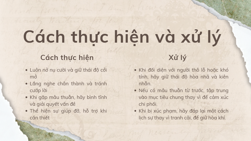 4. Cách thực hiện, xử lý